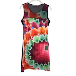 Desigual Colorful Geometric Mini Dress